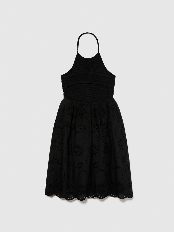 Embroidered dress - girls' dresses - Black | Sisley Young image number 2